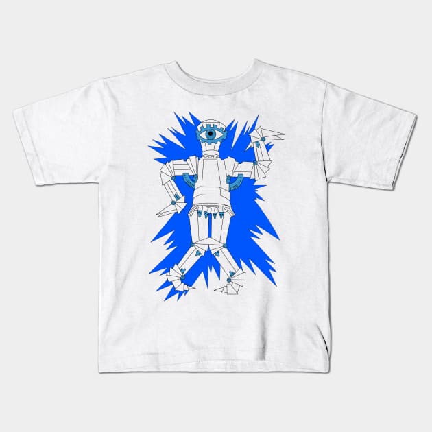 The Crazy Club - Raving Robot Cyclops Kids T-Shirt by idrockthat